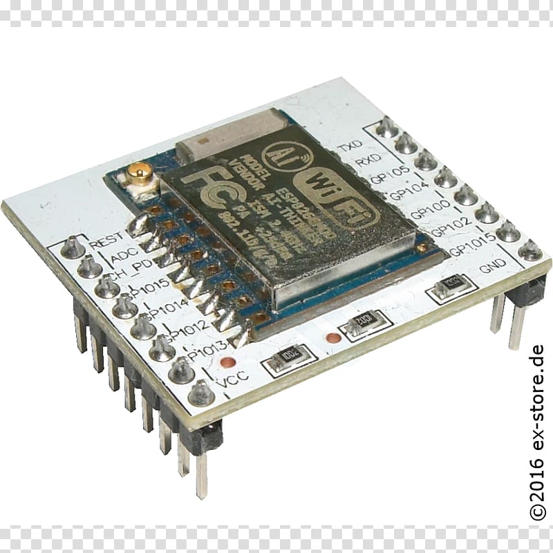 Microcontroller Electronics Pin header Printed circuit board Electronic component, Esp Ex transparent background PNG clipart
