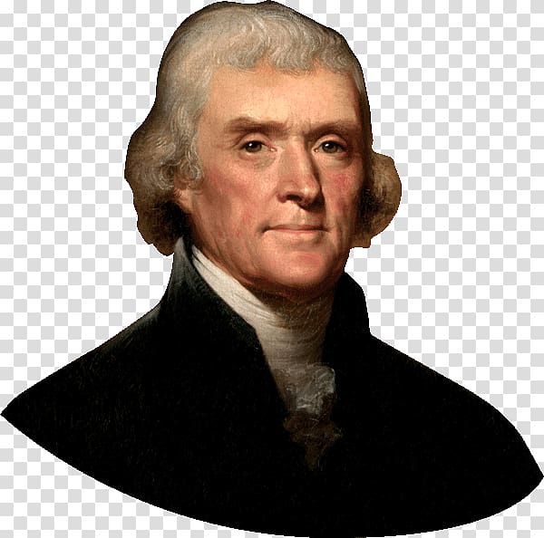 man portrait painting, Thomas Jefferson transparent background PNG clipart