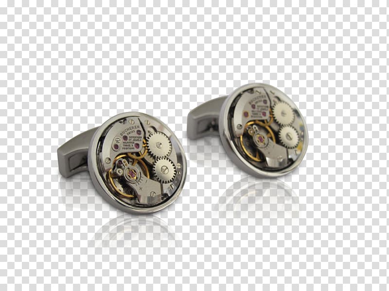 Earring Cufflink Jewellery Silver Bijou, Jewellery transparent background PNG clipart