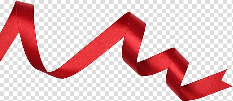 Red ribbon Gift New Year , ribbon transparent background PNG clipart