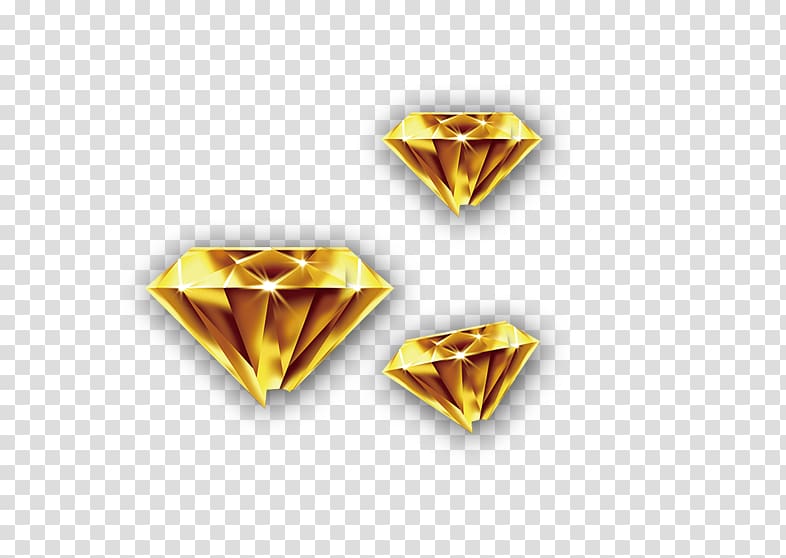 Colored gold Diamond, Gold Diamond transparent background PNG clipart