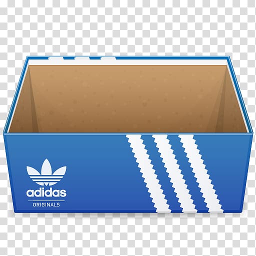 opened adidas shoe box , box brand material, Adidas Shoebox Open transparent background PNG clipart