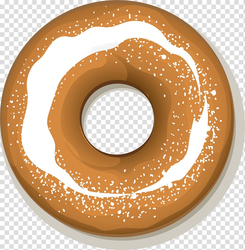 Doughnut Bagel Icon, Cartoon donut transparent background PNG clipart