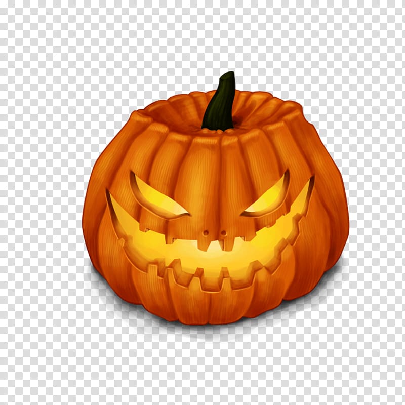 Pumpkin Halloween Jack-o-lantern Icon, pumpkin lantern transparent background PNG clipart