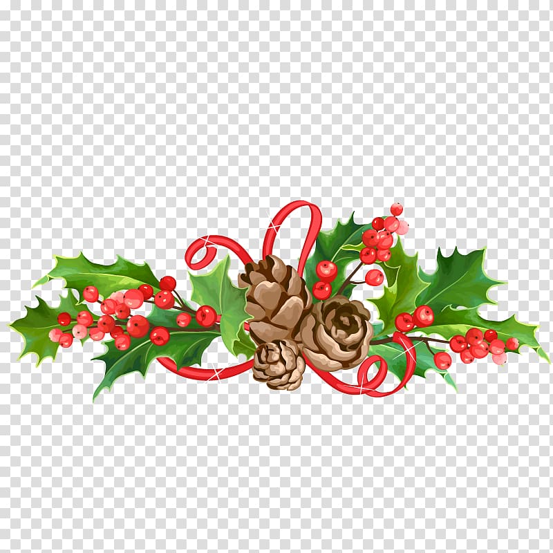Christmas Leaf Conifer cone , Plant leaves Christmas transparent background PNG clipart
