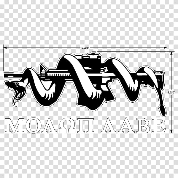 Molon labe Gadsden flag Decal Come and take it Sticker, others transparent background PNG clipart