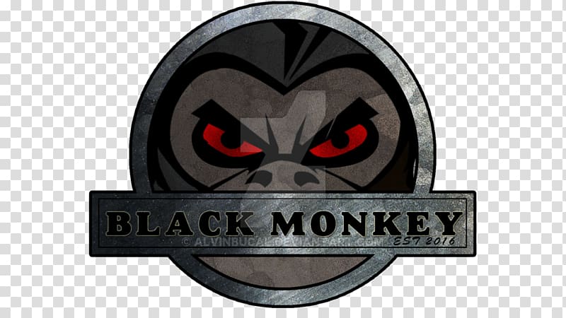 Logo Brand Character Font, black monkey transparent background PNG clipart