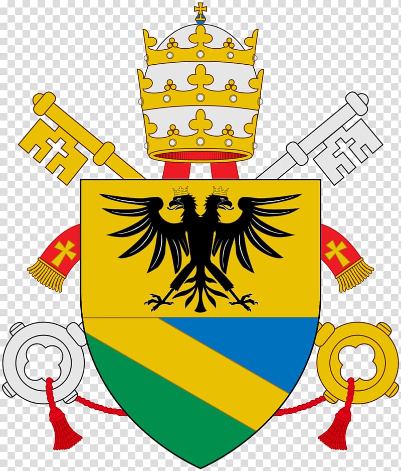 Vatican City Papal coats of arms Pope Coat of arms Catholicism, transparent background PNG clipart