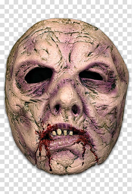 Mask After Death Zombie Face Halloween costume, mask transparent background PNG clipart