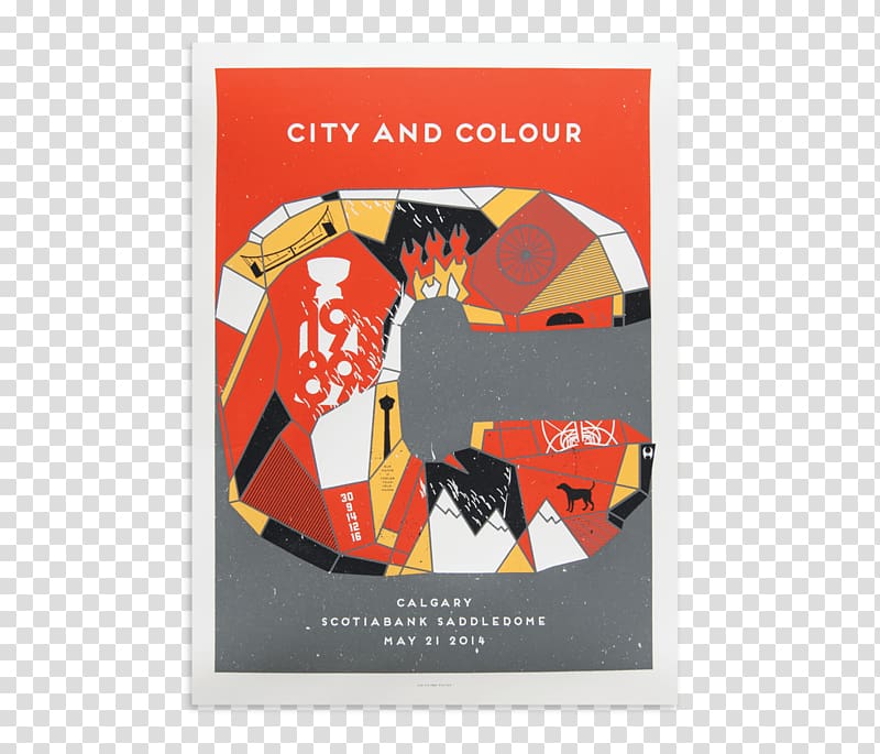 Calgary Poster Graphic design Screen printing, City Poster transparent background PNG clipart