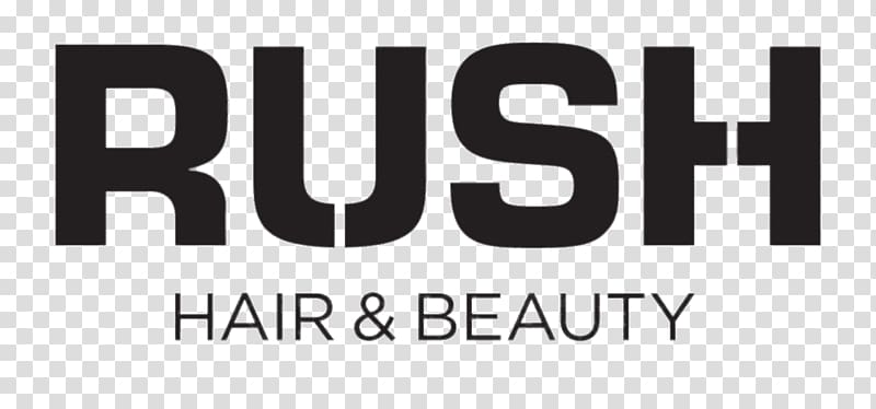 Rush Hair & Beauty text, Rush Hair & Beauty Logo transparent background PNG clipart