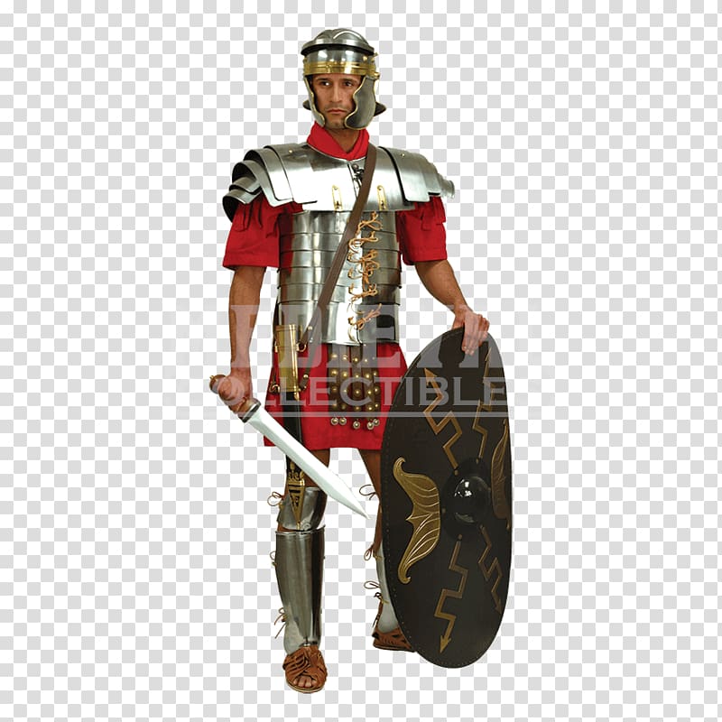 Ancient Rome Lorica segmentata Roman military personal equipment Lorica hamata, roman soldier transparent background PNG clipart