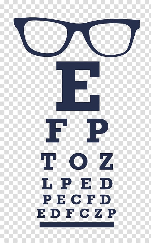 Glasses Logo Eye chart Font, eye chart transparent background PNG clipart