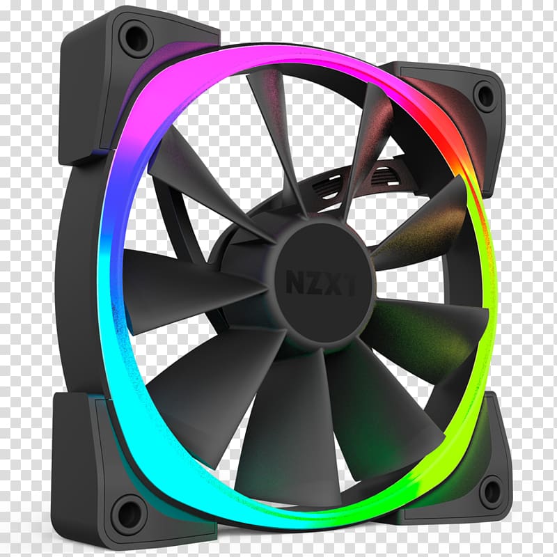 Computer Cases & Housings RGB color model Nzxt Computer fan, and enjoy the cool wind brought by the fan transparent background PNG clipart