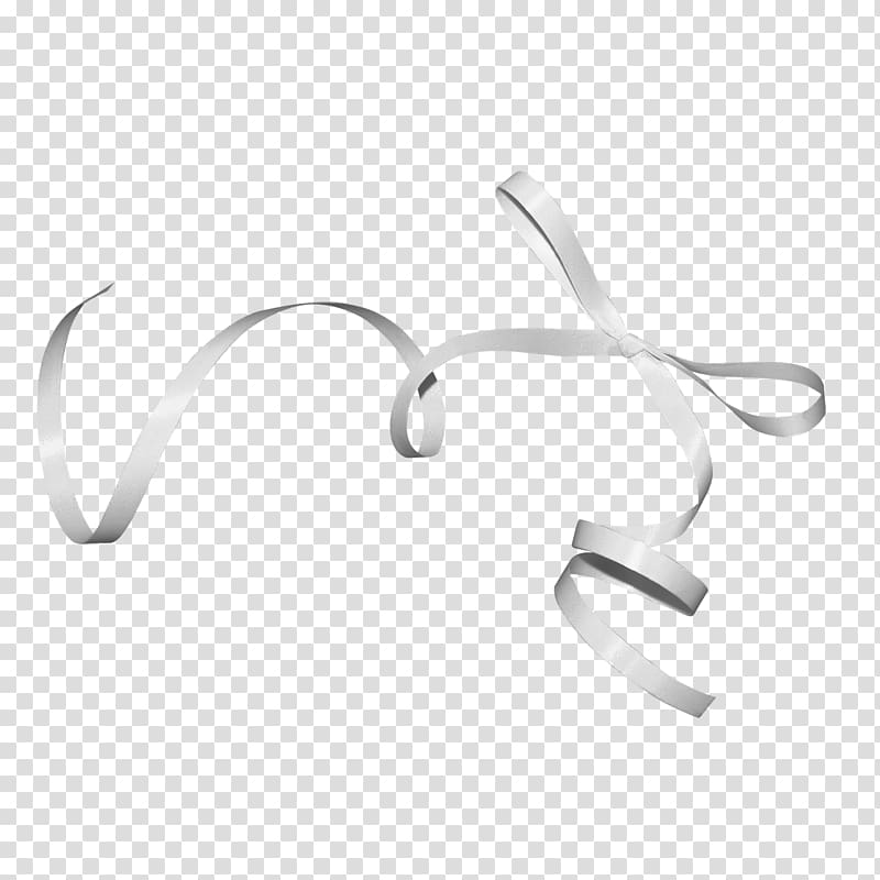 silver ribbon bow transparent background PNG clipart