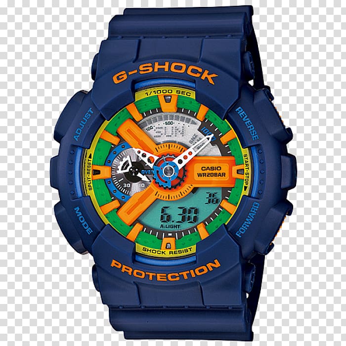 G-Shock GA110 Watch Casio Blue, watch transparent background PNG clipart