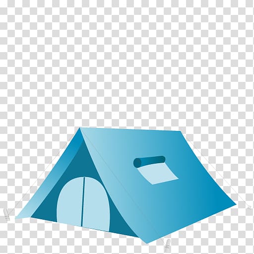 blue tent illustration, blue angle brand, Tent transparent background PNG clipart