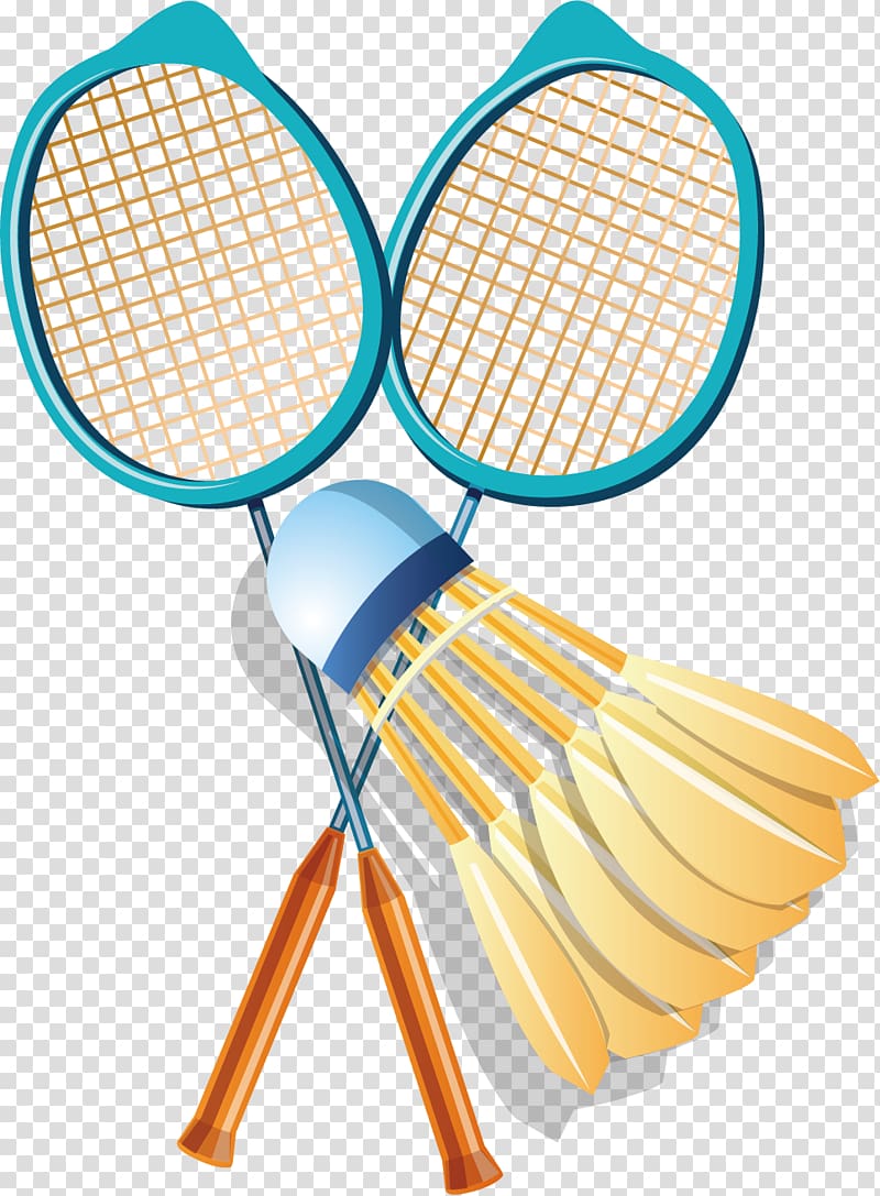 badminton racket illustration, Badminton Racket Shuttlecock, Badminton transparent background PNG clipart