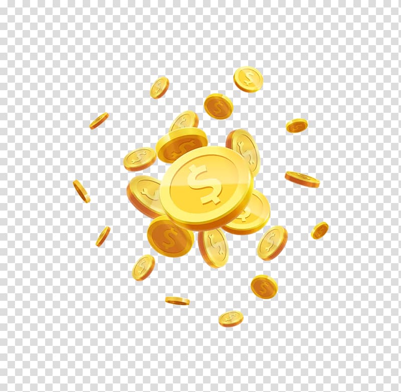 gold-colored coin , Coin .xchng, Dollar coins transparent background PNG clipart