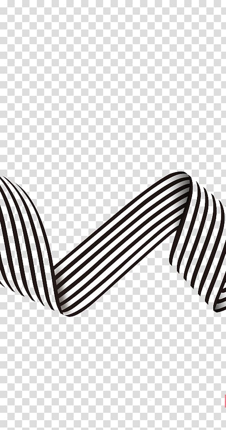 white and black striped illustration, Black and white Lipstick Sephora, Black and white ribbon transparent background PNG clipart