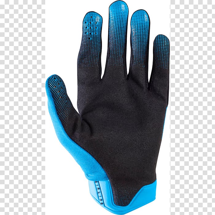 Glove Fox Racing Blue Azul Bermuda shorts, Cross Hand transparent background PNG clipart