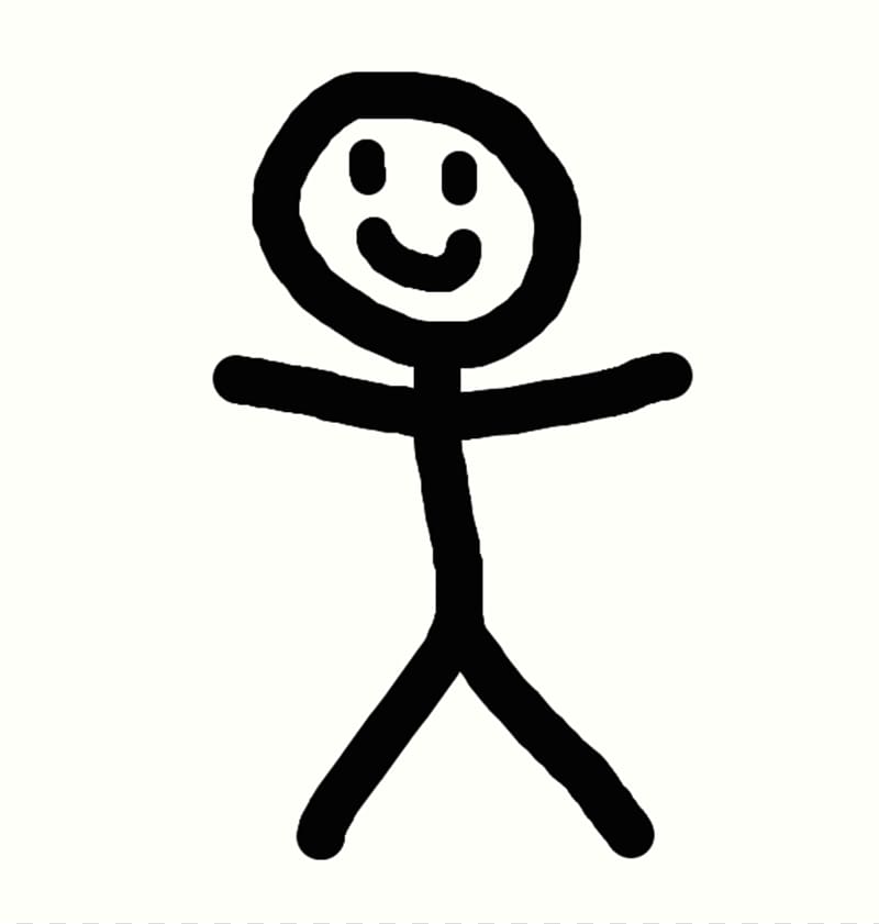 Stick Man Stick figure , Happy Stick Man transparent background PNG clipart