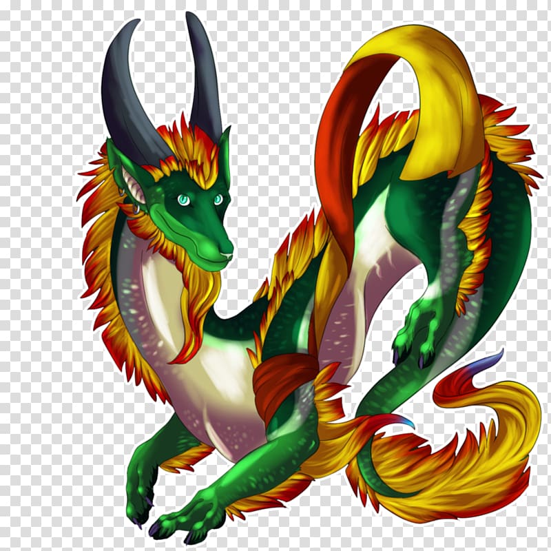 Dragon, dynamic fashion color shading background transparent background PNG clipart