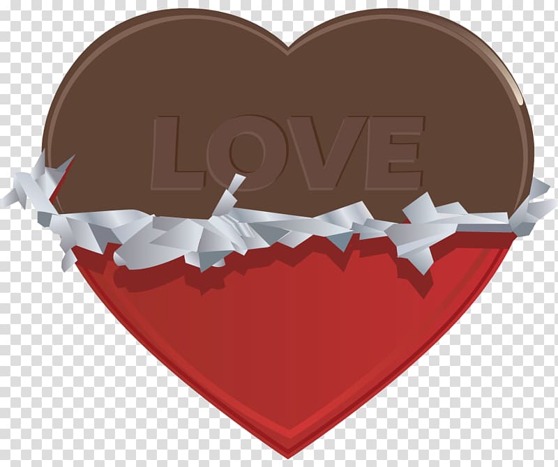 heart-shaped chocolate illustration, Love Heart Romance , Chocko Heart transparent background PNG clipart