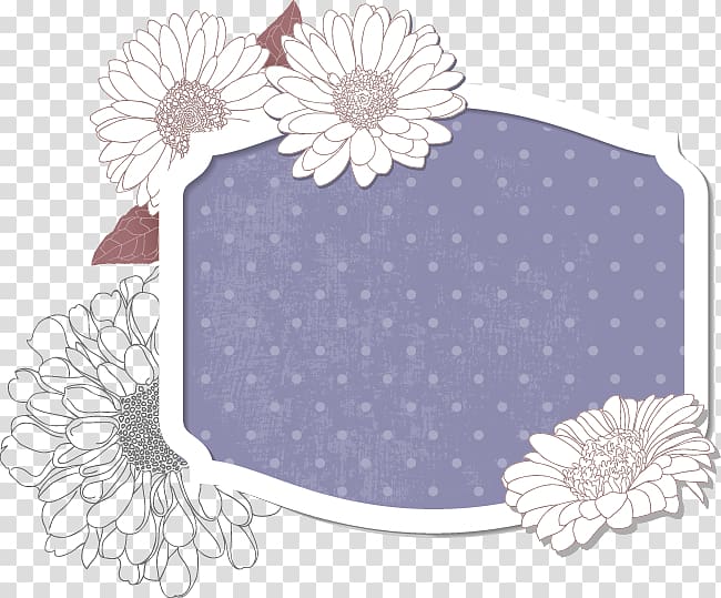 Purple Pink, Fresh and romantic flowers border transparent background PNG clipart