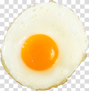 Sunny Side Up Fried Egg transparent background PNG clipart thumbnail