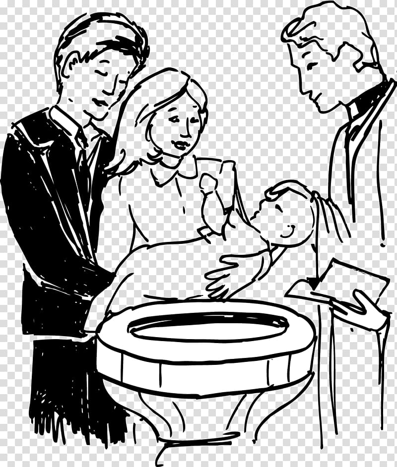 infant baptism clipart