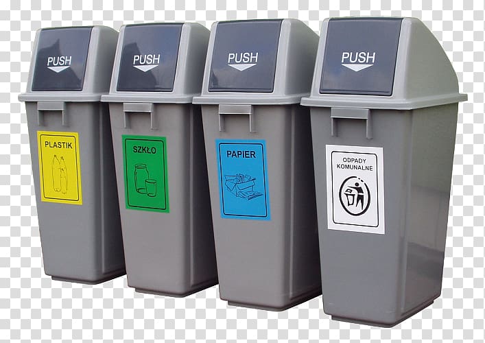 Rubbish Bins & Waste Paper Baskets Recycling bin Waste sorting, container transparent background PNG clipart