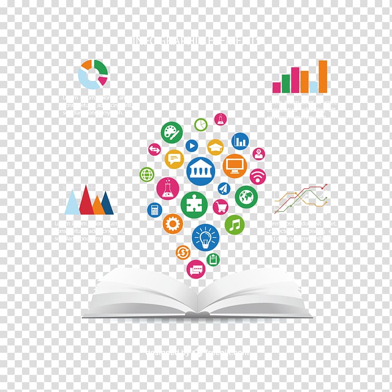 Infographic elements illustration, Student Course International school Education Class, book and learning icon transparent background PNG clipart