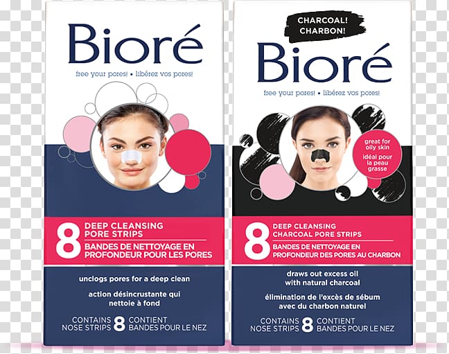 Comedo Bioré don't be dirty Baking Soda Pore Cleanser Nose Skin care, nose transparent background PNG clipart