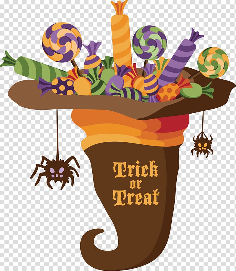 Halloween Trick-or-treating , Halloween candy transparent background PNG clipart