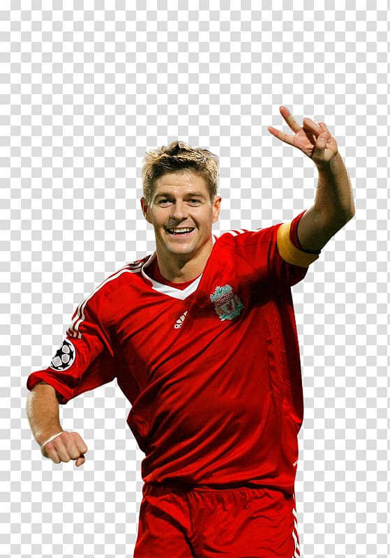 Steven Gerrard Jersey T-shirt Shoulder Team sport, T-shirt transparent background PNG clipart