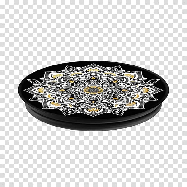 PopSockets Grip Stand PopSockets PopClip Mount Mobile Phones Metal, Delicate gold lace transparent background PNG clipart