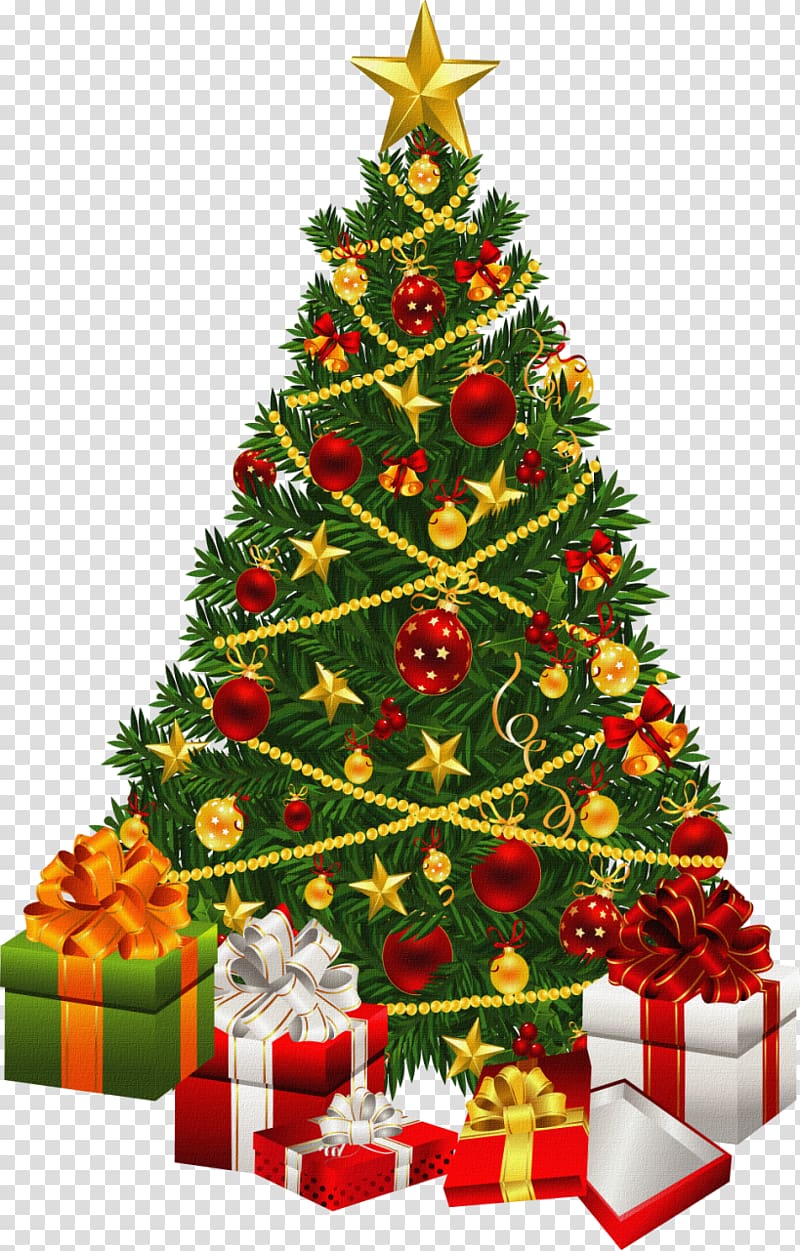 Santa Claus Gift Christmas tree A Christmas Carol, santa claus transparent background PNG clipart
