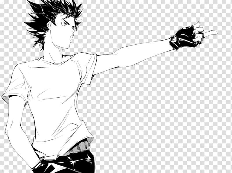 Air Gear Mangaka Drawing Black and white, manga transparent background PNG clipart