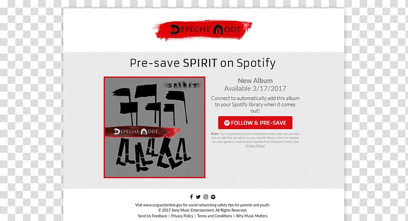 Depeche Mode Deezer Music Spotify Spirit, Depeche Mode transparent background PNG clipart