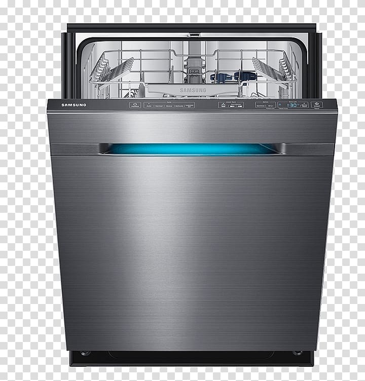 Dishwasher Samsung DW80F800UW Samsung DW80J7550U Stainless steel Home appliance, samsung transparent background PNG clipart