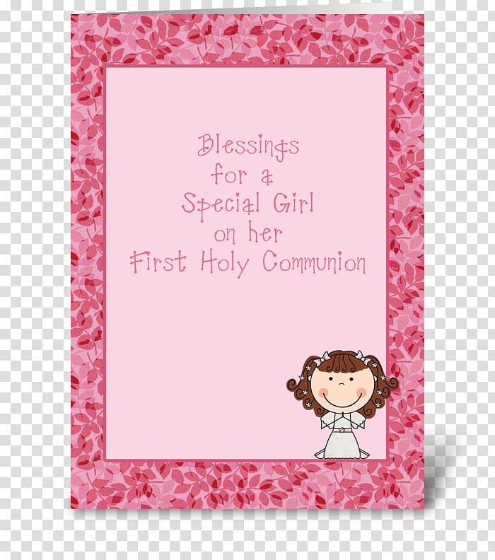 Greeting & Note Cards Eucharist First Communion Blessing, gift transparent background PNG clipart