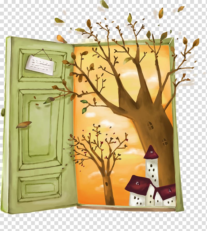 Cartoon Comics, Door withered transparent background PNG clipart