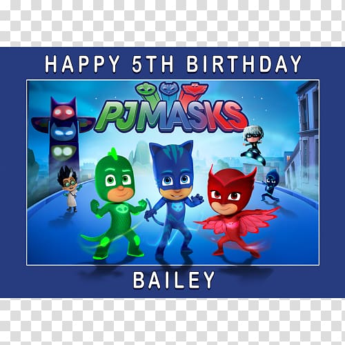 PJ Masks: Super City Run Frosting & Icing Amazon.com Birthday, Birthday transparent background PNG clipart