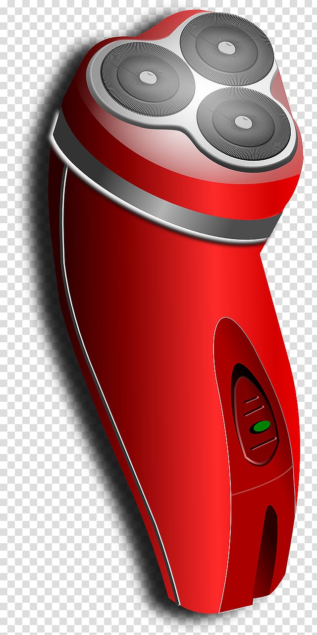 Electric razor Shaving , Red electric razor transparent background PNG clipart