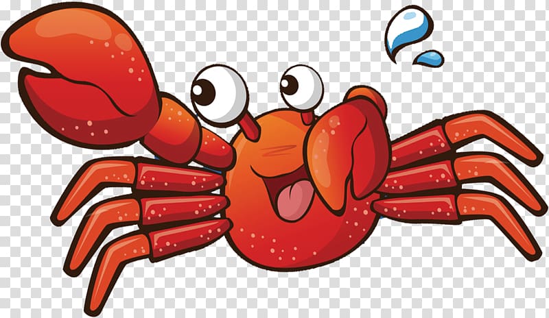 red crab illustration, Dungeness crab Lobster, crab transparent background PNG clipart