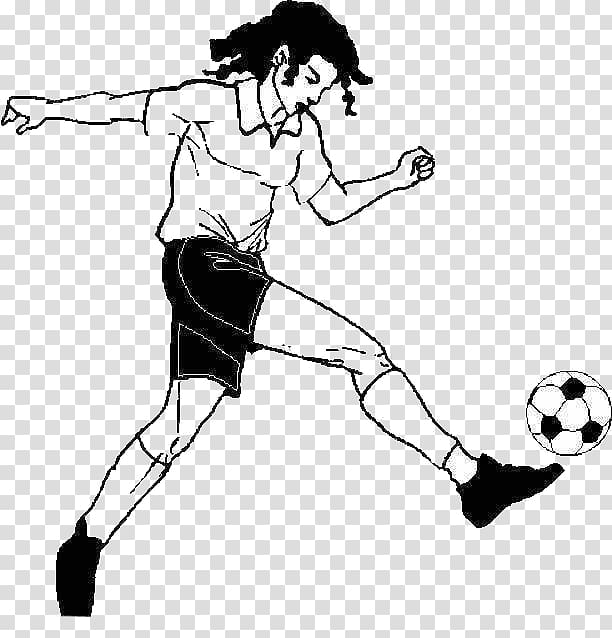 Football Sport Animation Kick, Play football girls transparent background PNG clipart