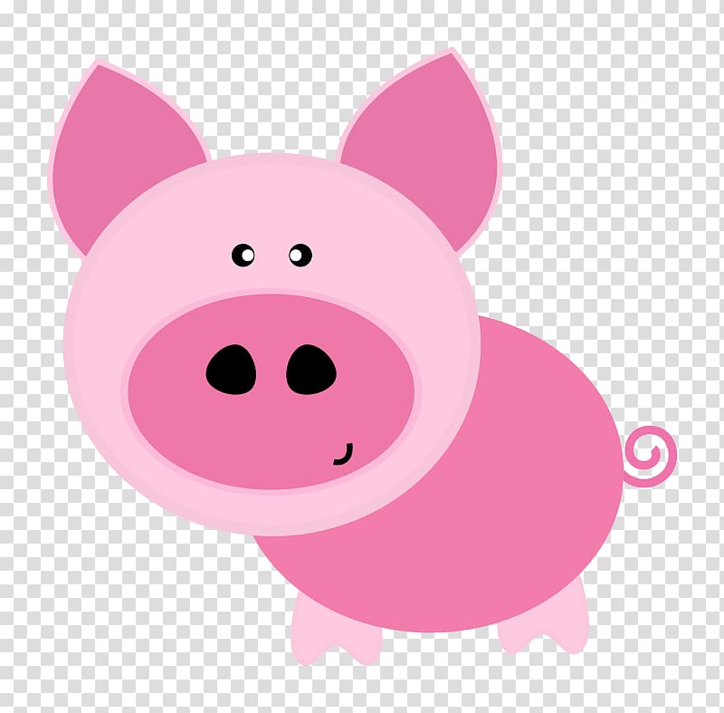 Domestic pig , Cute Pig transparent background PNG clipart