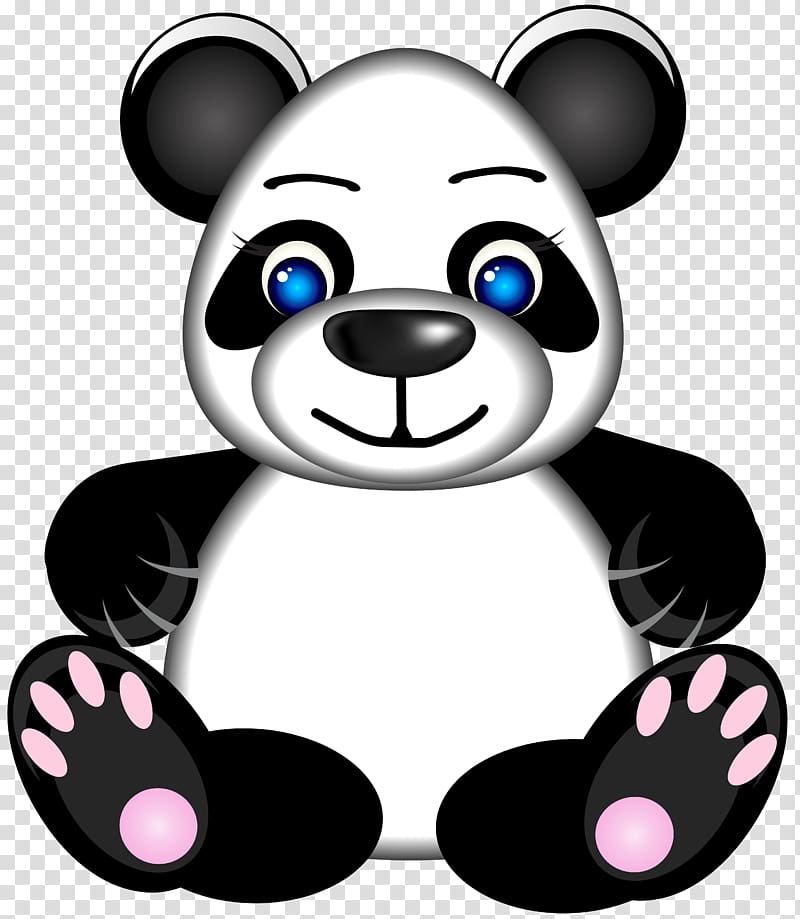 black and white panda , Giant panda T-shirt Bear , Panda transparent background PNG clipart