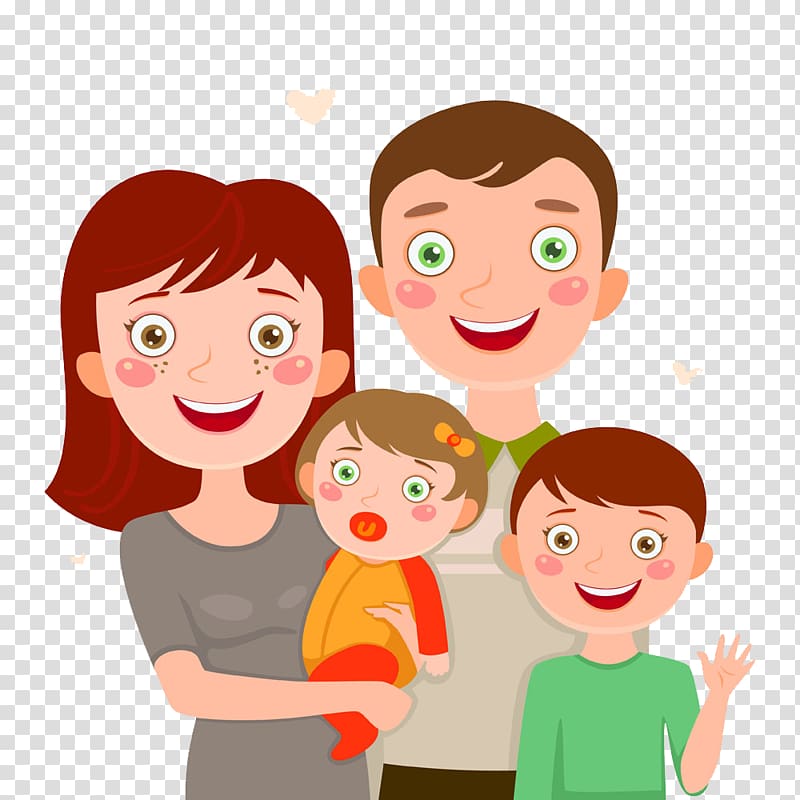 Child Parent, Hand-painted family transparent background PNG clipart